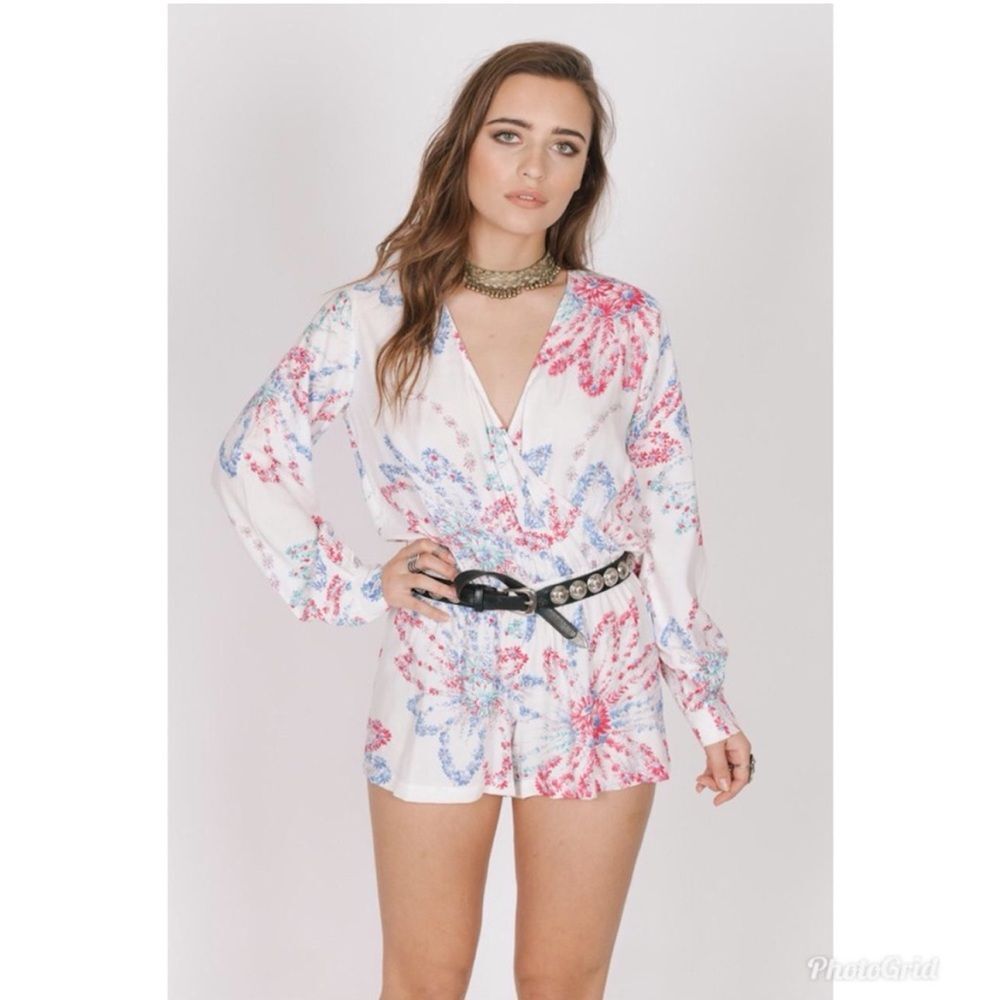 NWT RAGA | Anthro Daisy Daze Floral Print Romper S